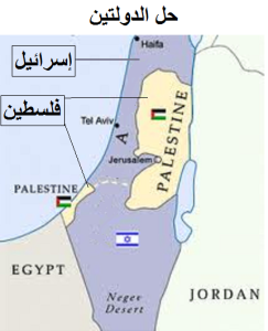 حل الدولتين: دولة فلسطين ودولة إسرائيل